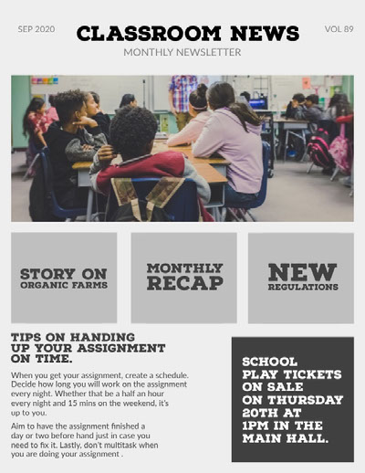 Free Classroom Newsletter Templates | Adobe Express