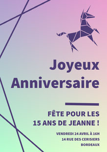 Modele De Carte D Anniversaire Gratuit Adobe Spark