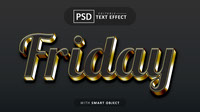 Friday text effect