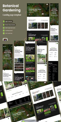 Haven - Botanical Garden Landing Page