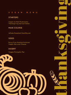 Customizable Thanksgiving Menu Templates Adobe Spark