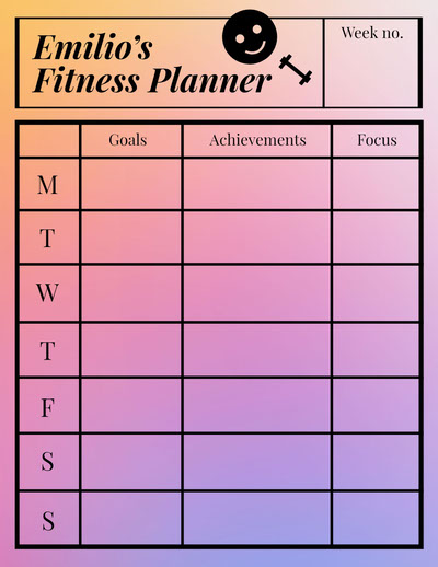 Free Workout Calendar Templates | Adobe Express