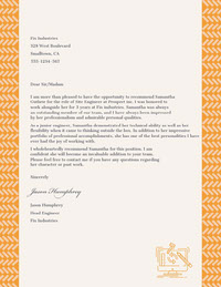 Free Experience Letter Samples Adobe Spark