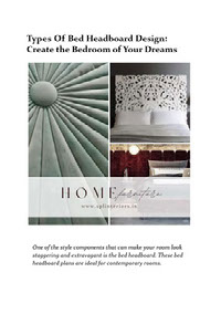 Bed headboard design ideas