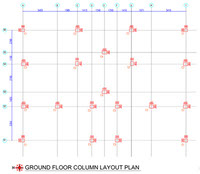 ground floor column layout