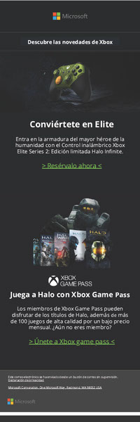 Mailling Xbox V mobile