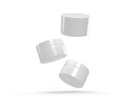 Glossy Plastic Cream Jars - PSD Mockup