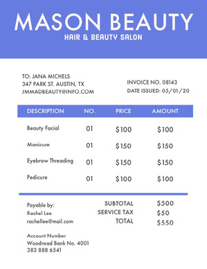 Free Invoice Templates Adobe Spark