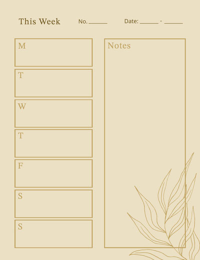 Free Weekly Calendar Templates | Adobe Express