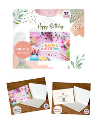 Digital Instant Download PDF-Print File Birthday Greeting Card
