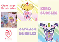 Kero Bubbles and Gatomon Bubbles