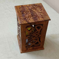 Wood Carving Table Lamp