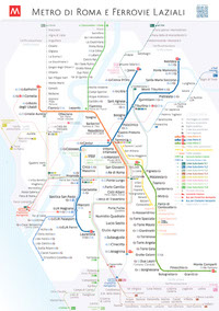 Mappa di metro di Roma