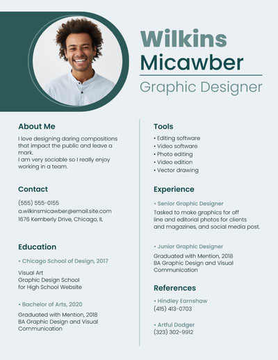 infographic resume images format converter