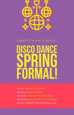 Customizable School Dance Flyer Templates Adobe Spark