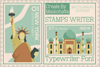 Stamps Writer - Typewriter Font