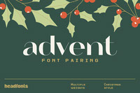 Free Advent Christmas Display Font