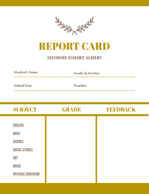 Free Report Card Templates Adobe Spark