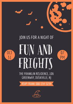 Download Free Free Customizable Halloween Party Invitations Adobe Spark Free SVG Cut Files.