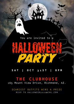 Free Customizable Halloween Party Invitations Adobe Spark