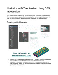 Illustrator to SVG Animation Workflow