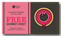 Free Donut Pink Voucher