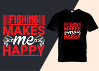 Fishing Minimalist Typography T-shirt Design