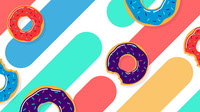 Donut Background Static 4k