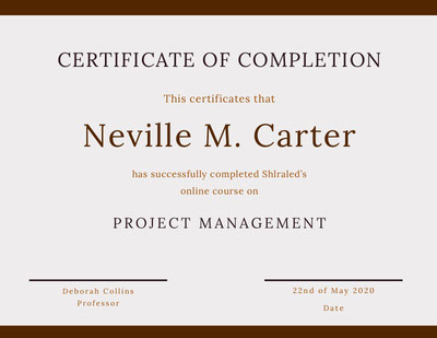 training completion certificate template