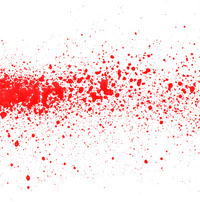 Blood-red paint splash for photoshop