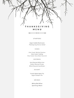Customizable Thanksgiving Menu Templates Adobe Spark