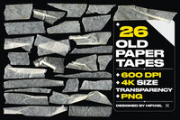 26 Old Paper Tapes