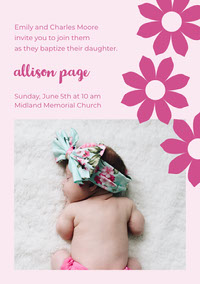 Free Christening And Baptism Invitations With Templates Adobe Spark Post