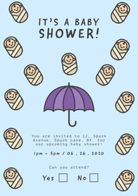 you are invited to a baby shower