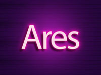 Ares - Neon Text Border Effect Picture