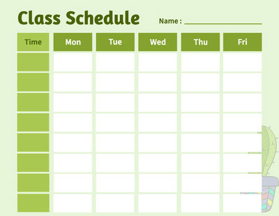 Free College Schedule Templates | Adobe Express