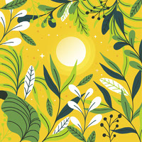 FREE Tropical Vector Floral Design