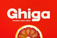 Ghiga - Modern Sans Serif Font