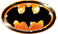Batman 1989 Chrome Logo Vector