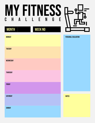 Free Workout Calendar Templates | Adobe Express