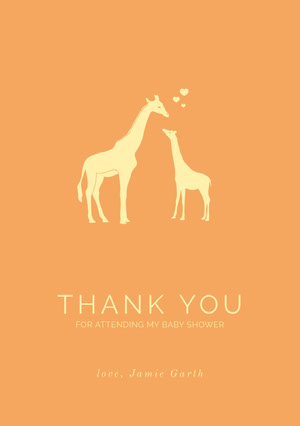 Free Baby Shower Thank You Cards Templates Adobe Spark