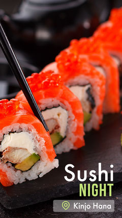 Free Customizable Templates With Sushi Adobe Spark