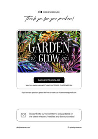 DOWNLOAD - 3D Garden Glow by Designessense