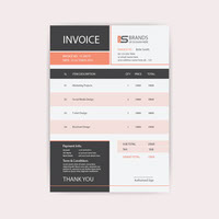 Business and corporate modern invoice design