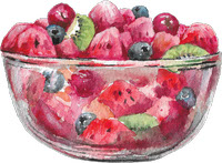 Red Fruits Clipart_Commercial