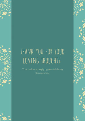 Free Funeral Thank You Card Templates Adobe Spark