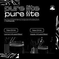 Flavorful Beverage Drink Social Media Post Design