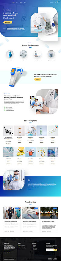 Medical Supplies eCommerce Website