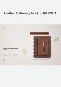 Leather Stationery Mockup Kit VOL 7