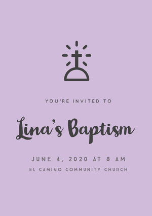 Free Baptism Invitation Templates Adobe Spark
